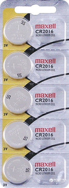 Літієва батарейка Maxell "таблетка" CR2016 5шт/уп