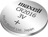 Літієва батарейка Maxell "таблетка" CR2016  1шт/уп, фото 3