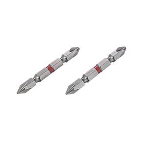 Комплект викруткових насадок PH2/PH1 1/4"*60 мм, S2, пак. 2 шт., STORM INTERTOOL VT-0230 mg