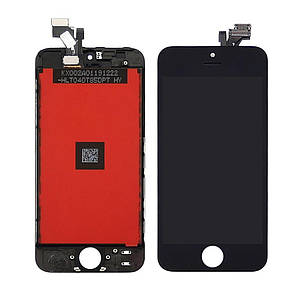 Дисплей (LCD екран) для Apple iPhone 5 з чорним тачскрином HC, фото 2
