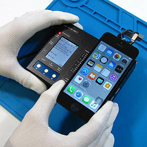 Дисплей (LCD екран) для Apple iPhone 5C з чорним тачскрином HC, фото 2