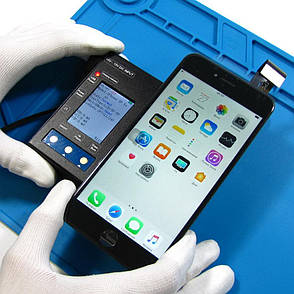 Дисплей (LCD екран) для Apple iPhone 6 Plus з чорним тачскрином HC, фото 2