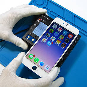 Дисплей (LCD екран) для Apple iPhone 6s Plus з білим тачскрином HC, фото 2