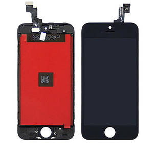 Дисплей (LCD екран) для Apple iPhone SE з чорним тачскрином HC, фото 2