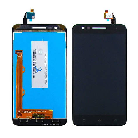 Дисплей (LCD екран) для Lenovo C2 з чорним тачскрином, фото 2