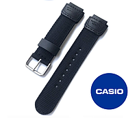 Ремешок для часов CASIO AE-1200WH, AE-1000W, 1300WH, W-216H, F-108WH, SGW500, SGW-300H, SGW-400H(НЕЙЛОН/КОЖА)