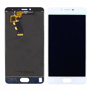 Дисплей (LCD екран) для Meizu M3s з білим тачскрином, фото 2