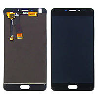 Дисплей (LCD екран) для Meizu M5 Note з чорним тачскрином