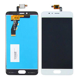 Дисплей (LCD екран) для Meizu M5s з білим тачскрином, фото 2