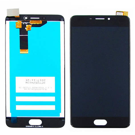 Дисплей (LCD екран) для Meizu M6 з чорним тачскрином, фото 2