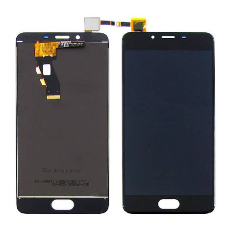 Дисплей (LCD екран) для Meizu U10 з чорним тачскрином, фото 2