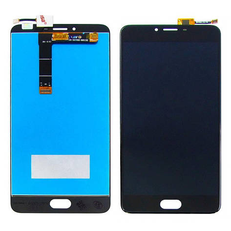Дисплей (LCD екран) для Meizu U20 з чорним тачскрином, фото 2