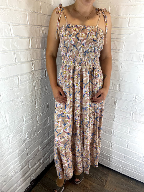 Сарафан жіночий з квітковим принтом 1128-1 BAIYIBAI 42-46