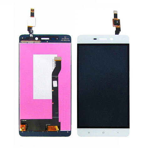 Дисплей (LCD екран) для Xiaomi Redmi 4 з білим тачскрином, фото 2
