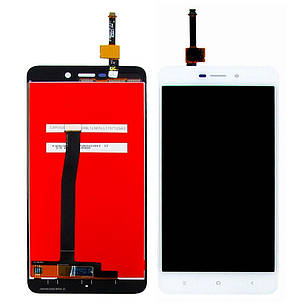 Дисплей (LCD екран) для Xiaomi Redmi 4A з білим тачскрином, фото 2