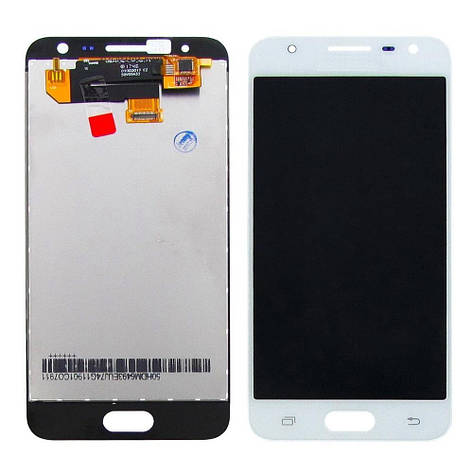 Дисплей (lcd екран) для Samsung G570 Galaxy J5 Prime з білим тачскрином, з регульованим підсвічуванням, фото 2