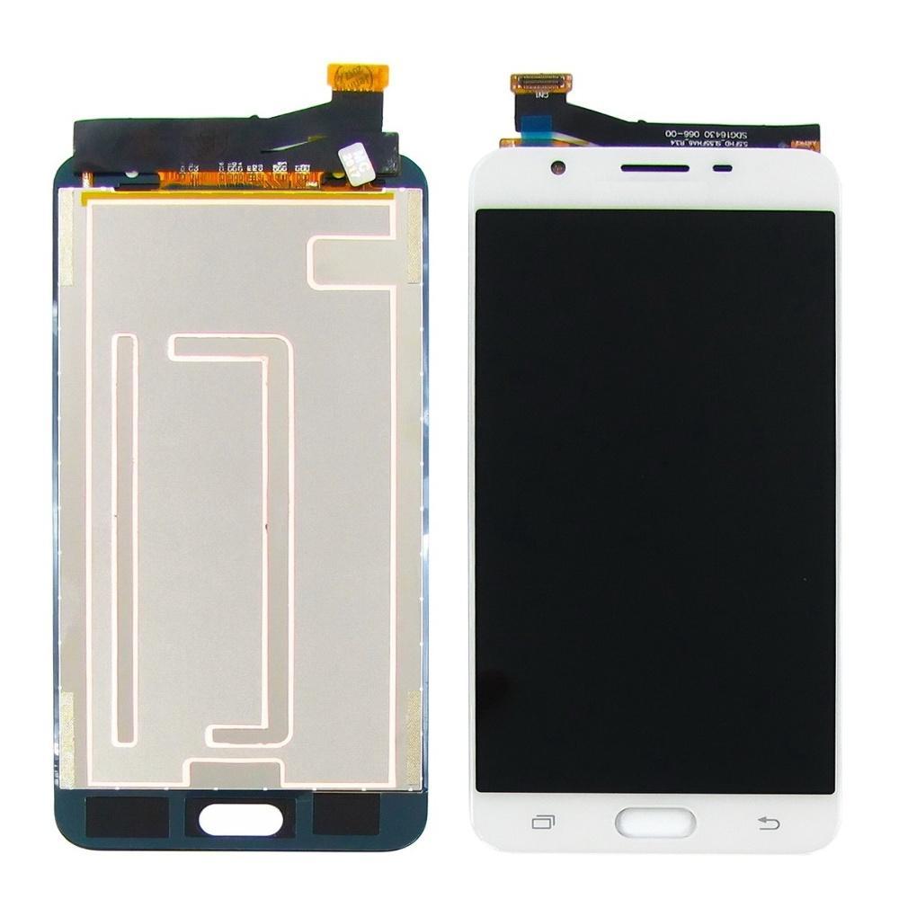 Дисплей (lcd екран) для Samsung G610 Galaxy J7 Prime з білим тачскрином, з регульованим підсвічуванням