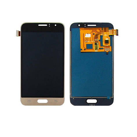 Дисплей (lcd екран) для Samsung J120 Galaxy J1 (2016) із золотистим тачскрином, з регульованим підсвічуванням IPS, фото 2