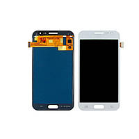 Дисплей (lcd екран) для Samsung J200 Galaxy J2 з білим тачскрином, з регульованим підсвічуванням