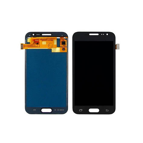 Дисплей (lcd екран) для Samsung J200 Galaxy J2 з чорним тачскрином, з регульованим підсвічуванням, фото 2