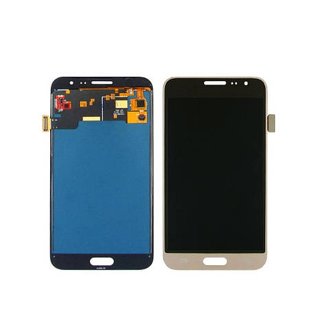 Дисплей (lcd екран) для Samsung J320 Galaxy J3 (2016) з чорно-золотистим тачскрином, з регульованим підсвічуванням, фото 2