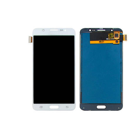 Дисплей (lcd екран) для Samsung J710 Galaxy J7 (2016) з білим тачскрином, з регульованим підсвічуванням IPS, фото 2