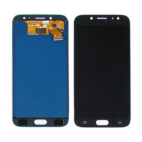 Дисплей (lcd екран) для Samsung J730 Galaxy J7 (2017) з чорним тачскрином, з регульованим підсвічуванням IPS, фото 2