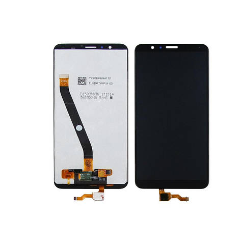 Дисплей (LCD екран) для Huawei Honor 7X з чорним тачскрином, фото 2