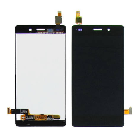 Дисплей (LCD екран) для Huawei P8 Lite (2015) (ALE L21) з чорним тачскрином, фото 2