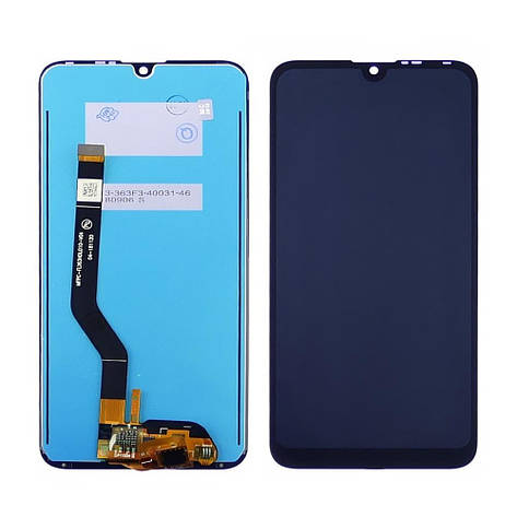 Дисплей (LCD екран) для Huawei Y7 2019 (4/64 GB) з чорним тачскрином, фото 2