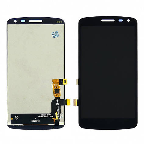 Дисплей (LCD екран) для LG K5 X220 Dual Sim з чорним тачскрином, фото 2