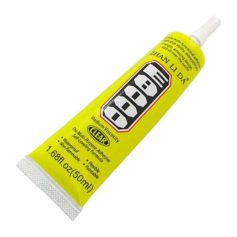 Клей силиконовый E8000, 50ml, в тюбике с дозатором, фото 2