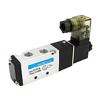 Пневматический электромагнитный клапан  4V110-06, давление 0.15-0.8 MPa, DC-12V