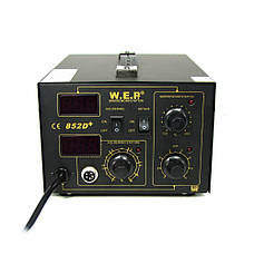 Паяльная станция WEP 852D+FAN фен, паяльник, фото 2