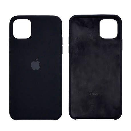 Чохол Silicone Case для Apple iPhone 11 Pro Max Black, фото 2
