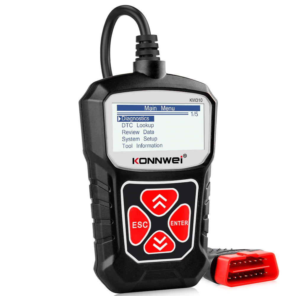 Автомобильный сканер KONNWEI KW310 OBD2 для диагностики двигателя - фото 5 - id-p1441952200