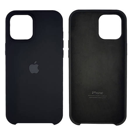 Чохол Silicone Case для Apple iPhone 12 Pro Max Black, фото 2