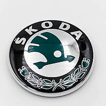 Емблема Skoda (Шкода) 79 мм значок Octavia, Fabia, Rapid, Superb, фото 6