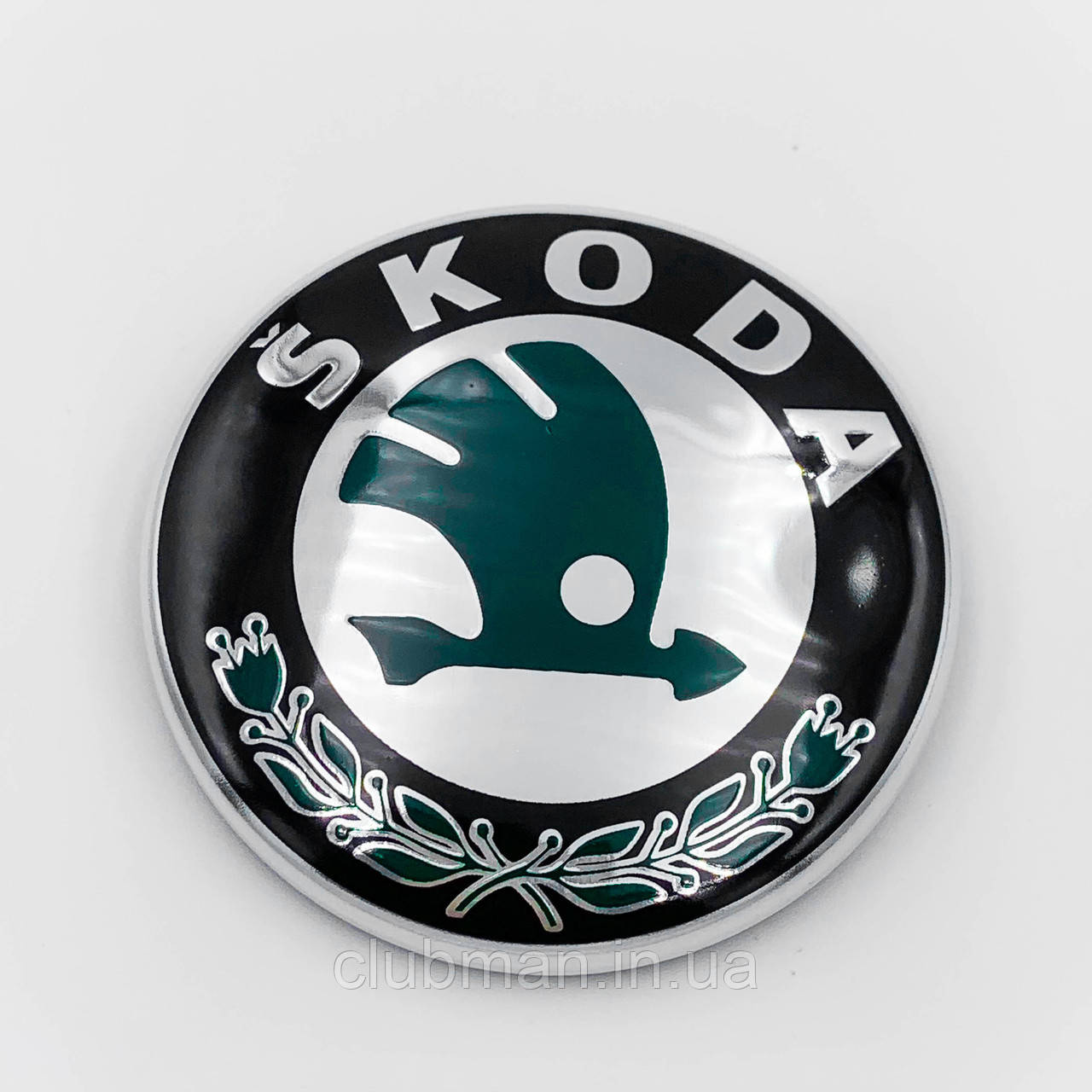 Емблема Skoda (Шкода) 79 мм значок Octavia, Fabia, Rapid, Superb