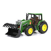 Машинка Bruder Трактор John Deere 6920 с погрузчиком, 39 см 02052