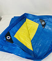 Тенти поліпропіленові укривні. 90 г\м2. Жовто-сині. "Патріот". Від дощу, для тіні.