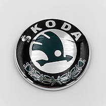 Емблема Skoda (Шкода) 89 мм значок Octavia, Fabia, Rapid, Superb, фото 5