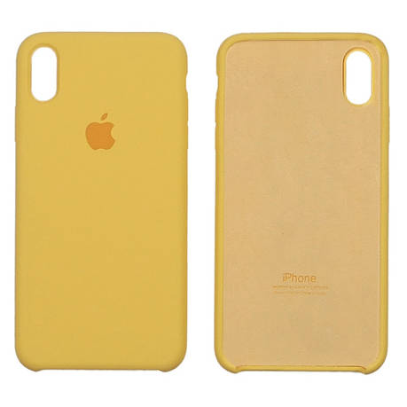 Чохол Silicone Case для Apple iPhone XS Max Yellow, фото 2