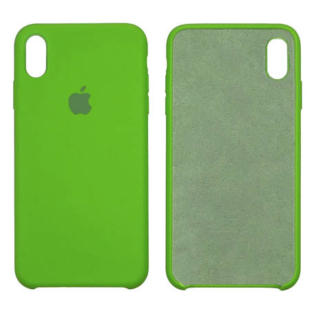 Чохол Silicone Case для Apple iPhone XS Max Green, фото 2