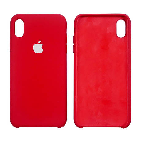 Чохол Silicone Case для Apple iPhone XS Max Rose Red, фото 2