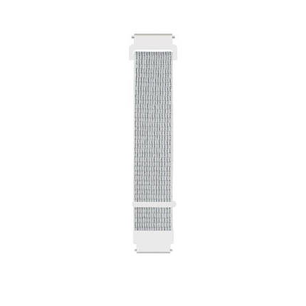 Ремінець BeCover Nylon Style для Samsung Xiaomi Huawei Garmin Fitbit 22mm White (705893), фото 2