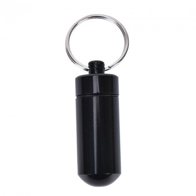 Брелок Футляр металевий Silenta 45х15 мм Black S