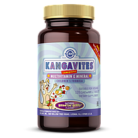 Витамины для детей, Kangavites (Кангавитс), Вкус Ягод, Solgar, 120 жевательных таблеток