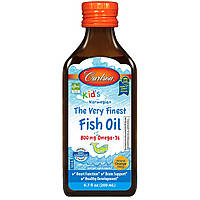 Омега 3 для дітей Carlson Labs Kid's The VeryFinest Fish Oil 800 mg Omega-3s (200 мл) карлсон лабс orange