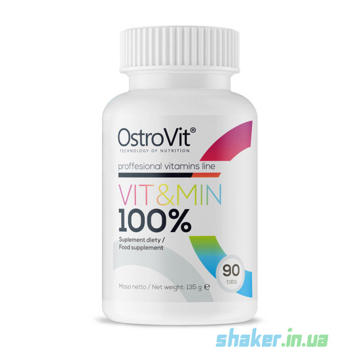 Комплекс вітамінів OstroVit Vit & Min 100% (90 таб) острови